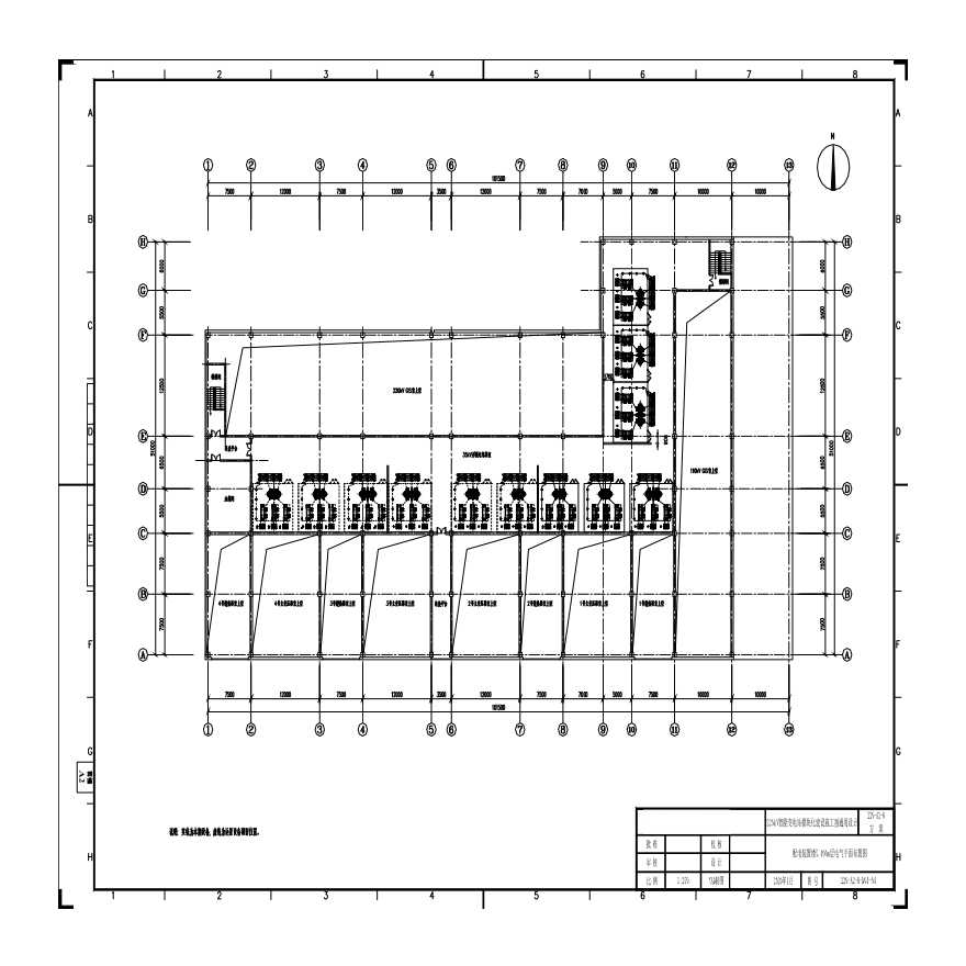 220-A2-8-D01-04 二层电气平面布置图-图一