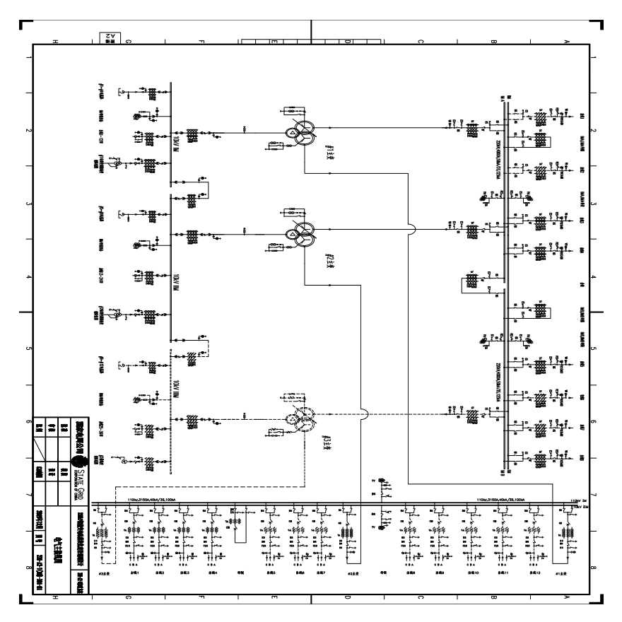 220-A2-7(10)-D01-01电气主接线图-图一