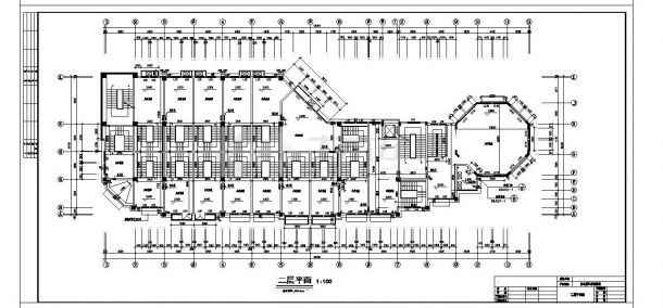 山东省某办公楼外装饰幕墙结构布置CAD规划详图-图二