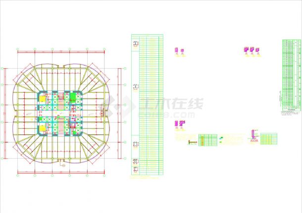 GS-211 - 七层结构平面布置图 CAD图-图一