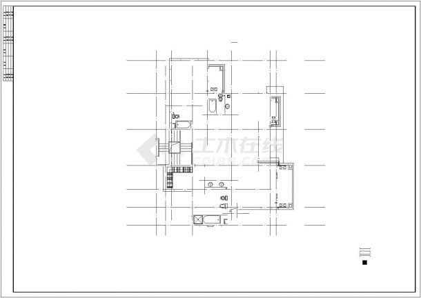275平米2层框混结构单体别墅建筑设计CAD图纸-图一