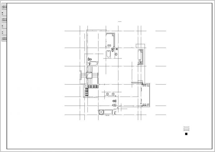 275平米2层框混结构单体别墅建筑设计CAD图纸_图1