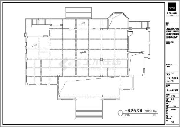 简阳售楼部全套建筑施工设计cad图纸（含效果图）-图二