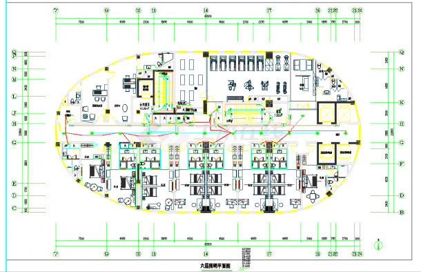 某地遵义某25层国际大酒店电气施工图CAD图纸-图二