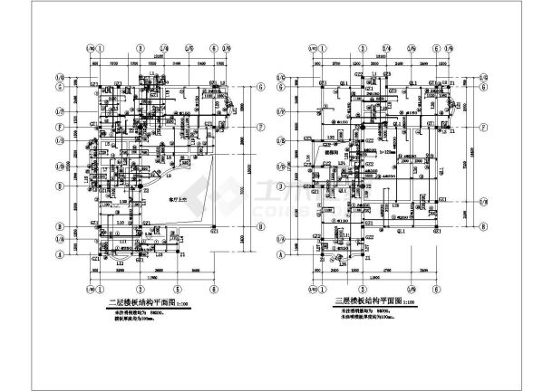 某三层别墅楼扩出全套施工设计cad图（含模型）-图一