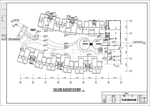 重庆芳草地自由港湾小区住宅楼施工设计全套cad图纸-图二