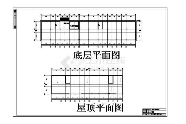 某市净水厂初步结构设计CAD参考总平面图-图二