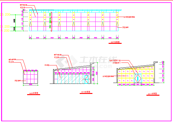 上海屋顶花园CAD大样构造节点图-图二