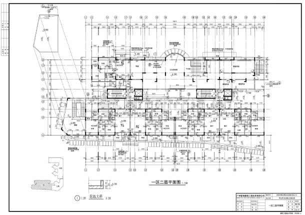 粤长辉龙岗德沁苑商住楼一区建筑平面图CAD图.dwg-图一