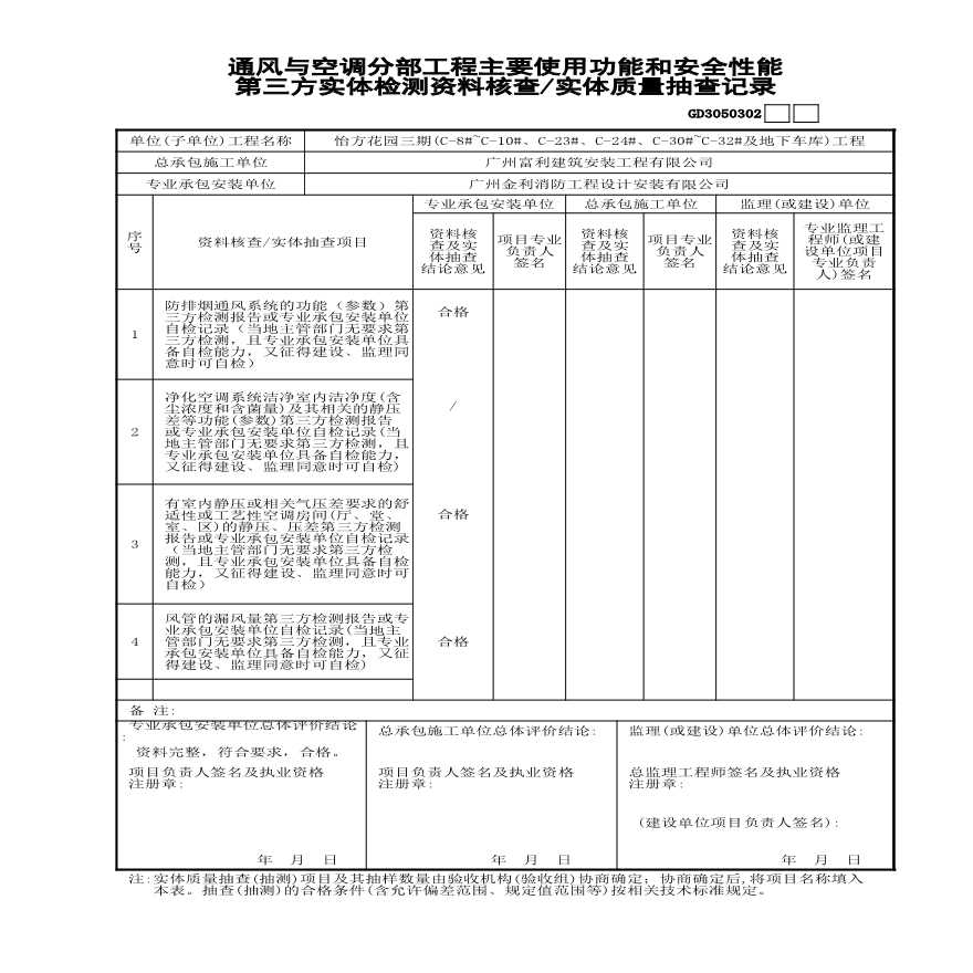 4 通风与空调分部工程主要使用功能和安全性-图一