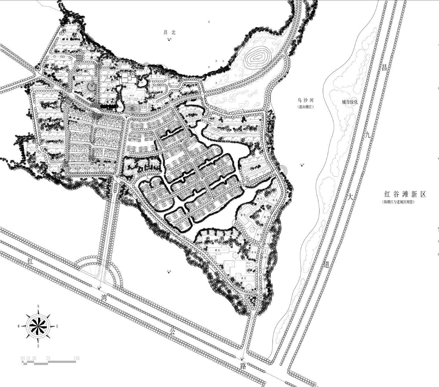 红谷滩新区概念规划图纸