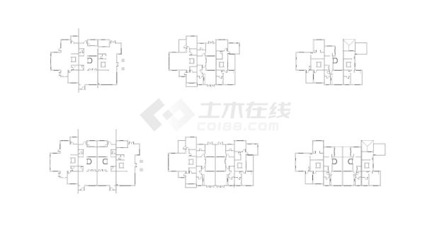 某联排别墅户型大样图-图一