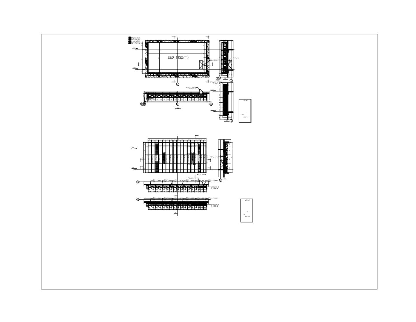 15000x8000LED屏大样以及节点图