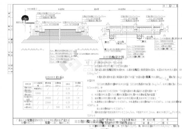 S-DL-18 路面细部构造设计图（再改）-图一