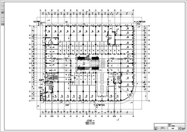 4层多层商业超市商铺建筑设计施工图-图一