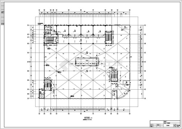 4层多层商业超市商铺建筑设计施工图-图二