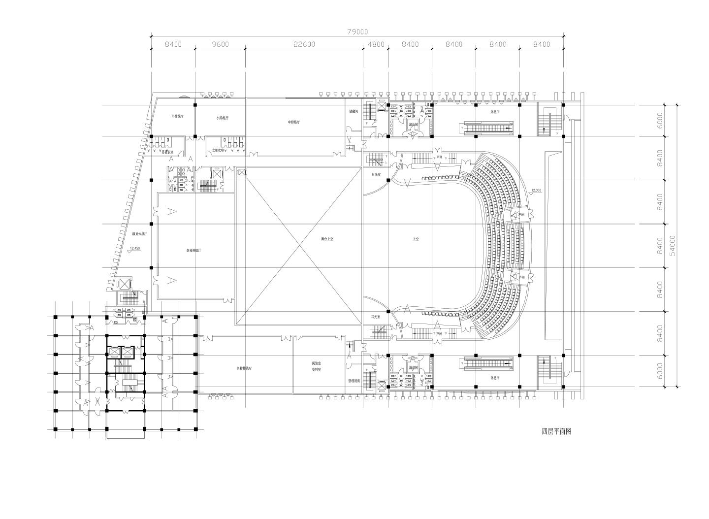 某市区多层建筑平面图