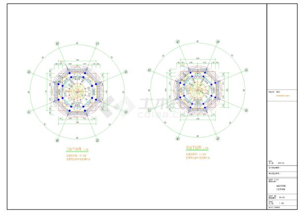 5层中式仿古建筑塔刹景观楼阁建筑设计施工图-图一