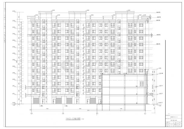 恒盛豪廷11层高层住宅建筑设计施工图-图二