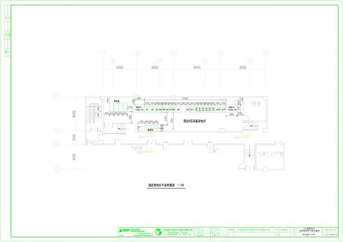 酒店工程动力变电所布置,接地平面图CAD_图1