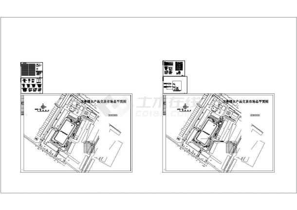 龙集水产品交易市场路灯和监控电力施工图-图一