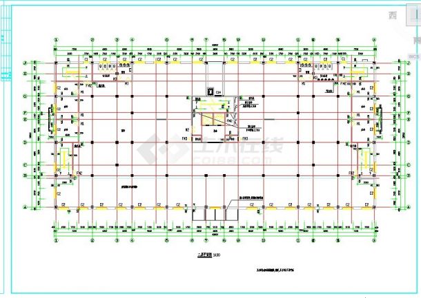 15层框架结构商住一体楼建筑设计CAD图纸（1-3层商用）-图一