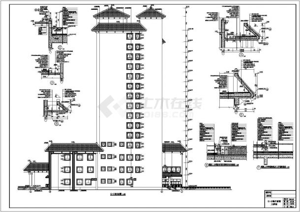 15层高层酒店5星级酒店配套设施建筑设计施工图-图二