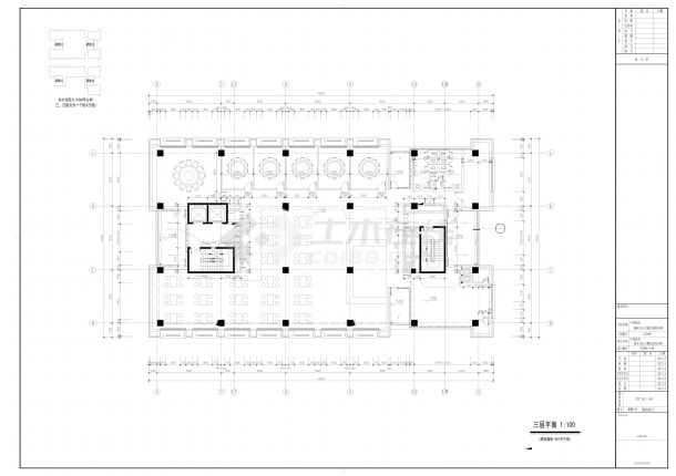 移动12层综合楼办公机房带效果图建筑设计施工图-图二