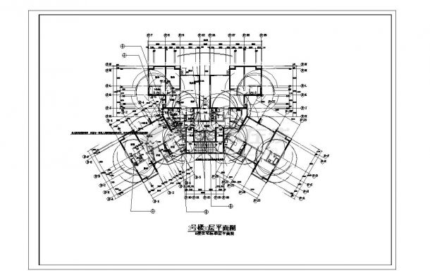 某高层住宅楼房设计施工图-图一