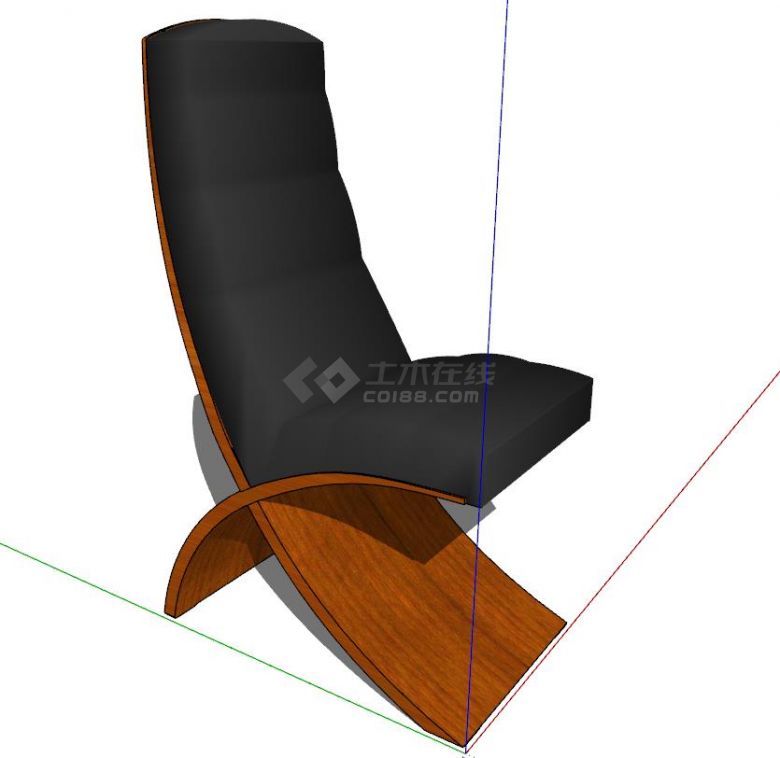 工艺精甚中式实木名椅su模型-图一