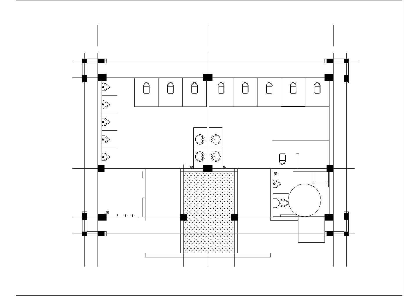 公共厕所，市政厕所施工图