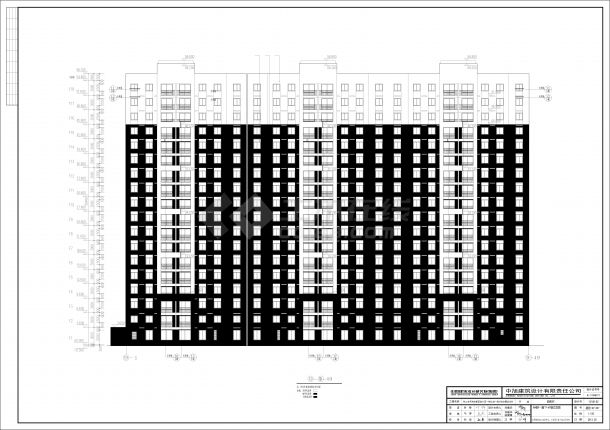 9栋楼9-1轴 9-49轴立面图CAD-图一