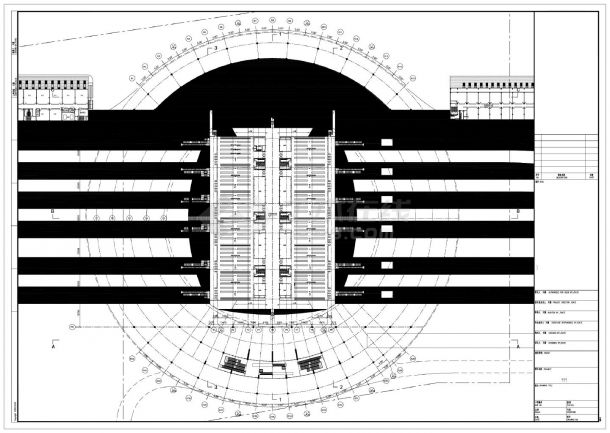 某某建筑结构平面图CAD图 -图一