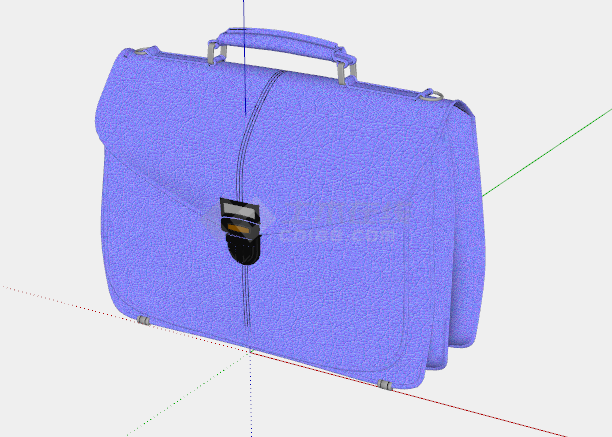 现代服装店构件紫色用品包su模型-图二