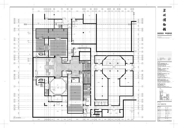 某城市博物馆铺地结构大样图-图一