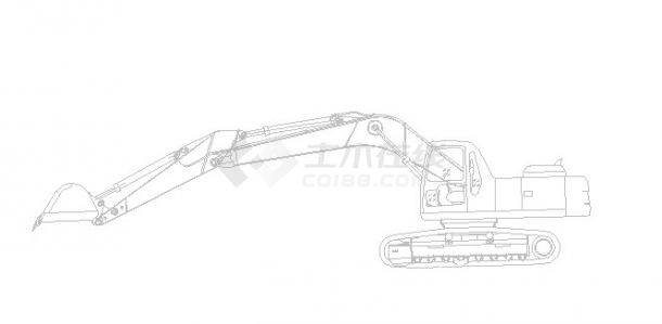 挖掘機cad圖塊簡圖方案交底