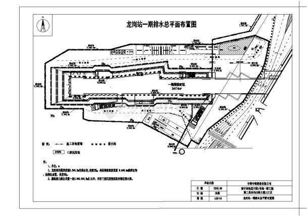 广西地铁车站深基坑安全专项施工方案CAD图-图一