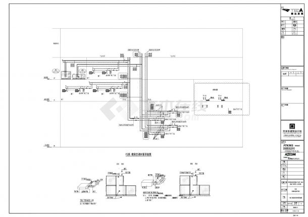F1.F2座裙房空调水管系统图-图二