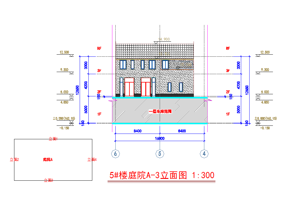 浙江北山旅游度假小镇民宿建筑施工图CAD图纸