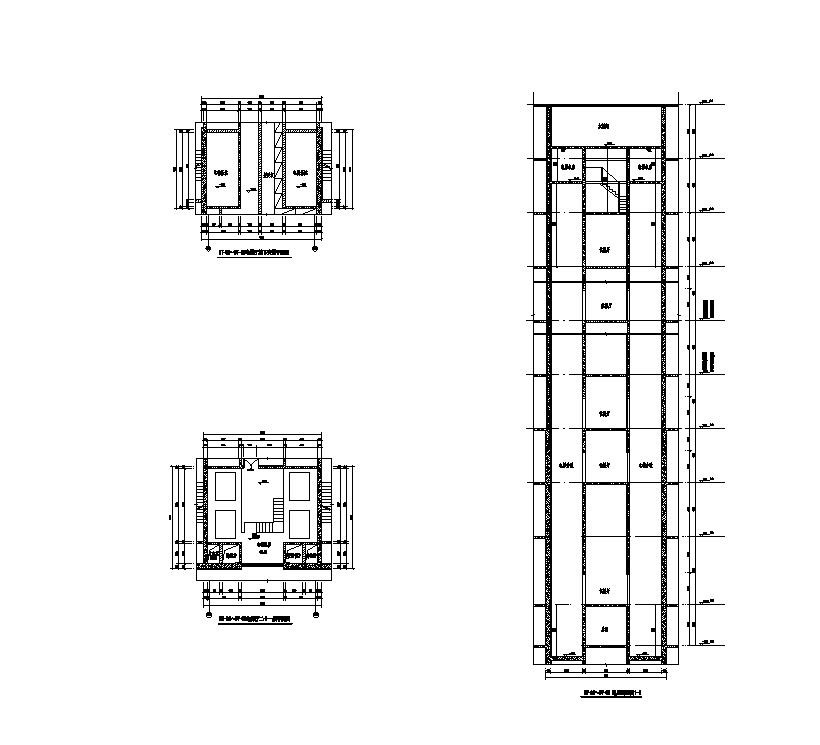 楼梯CAD建筑施工修建图纸