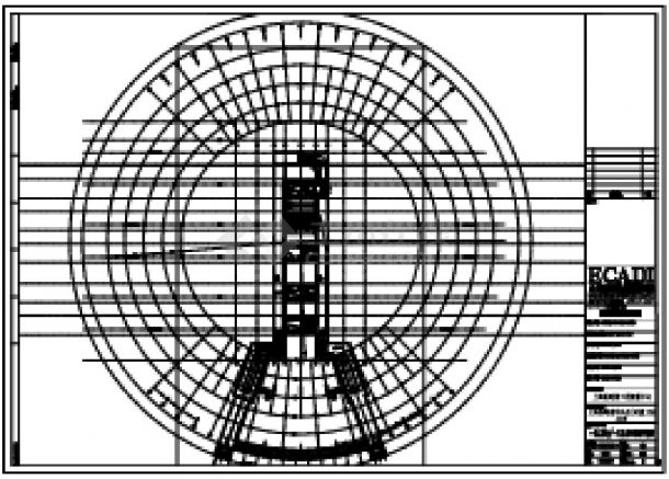 某某南站站屋建筑结构平面图CAD图-图一