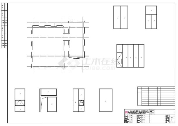 某某建筑建筑施工图平面图CAD图-图一