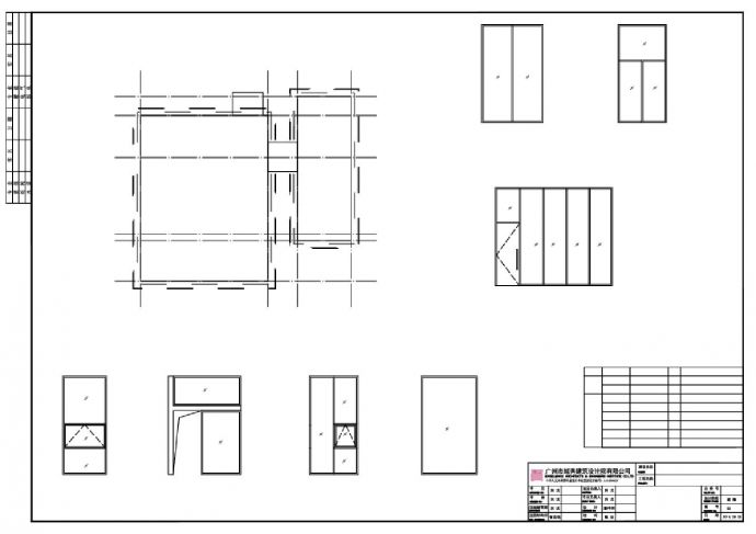 某某建筑建筑施工图平面图CAD图_图1