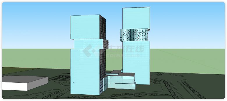 玻璃结构湖北襄樊凯夏su模型-图二