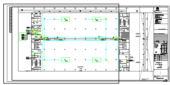 工业厂房-电气-生产用房(大)14二层-电力配电平面图