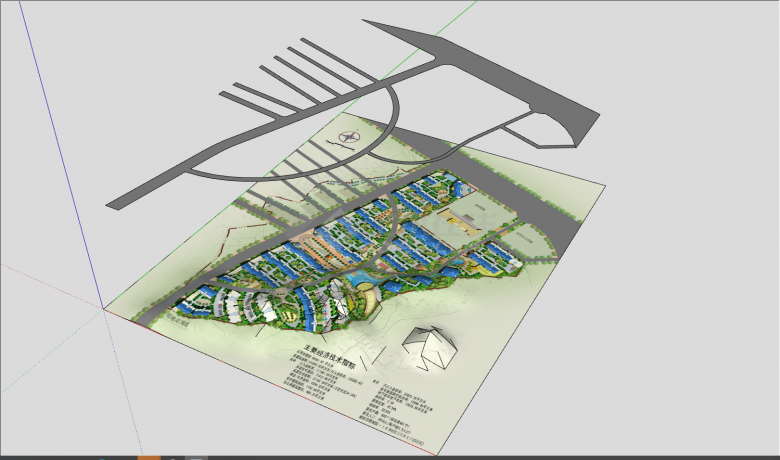 现代小区居住区规划建筑方案su模型-图一