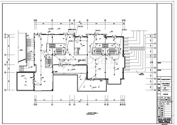 青田千峡湖施工图-电气CAD平面图-图一