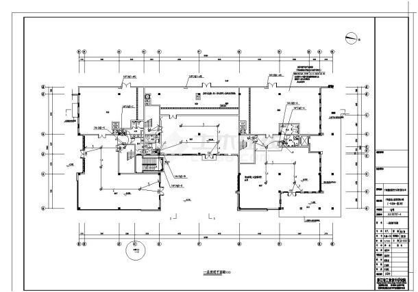 青田千峡湖施工图-电气CAD平面图-图二