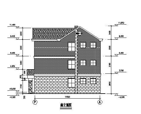 农村自建别墅CAD平面图-图二