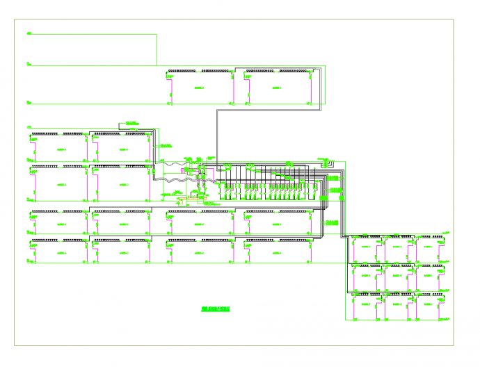 某地大型住宅组团地下室消火栓CAD图纸_图1